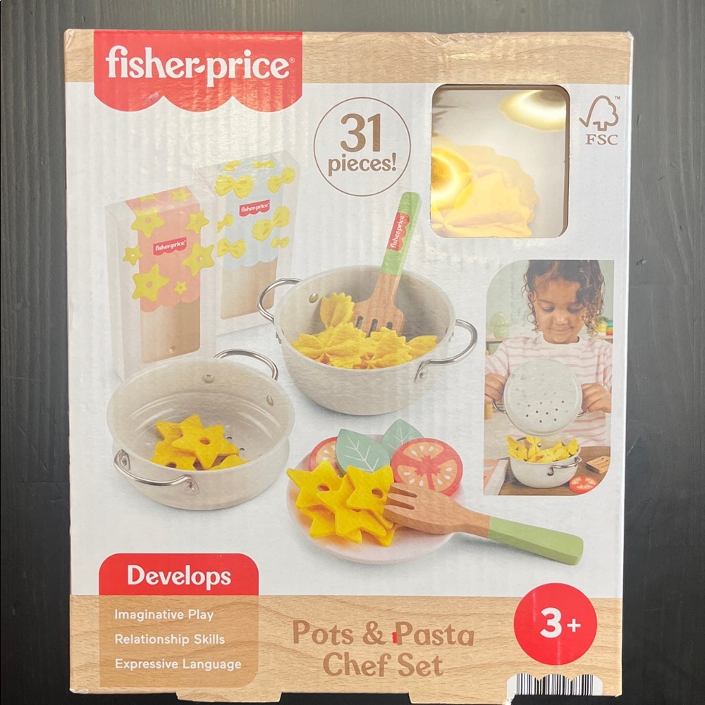 Fisher-Price Yellow Star Pasta and Pots Play Set